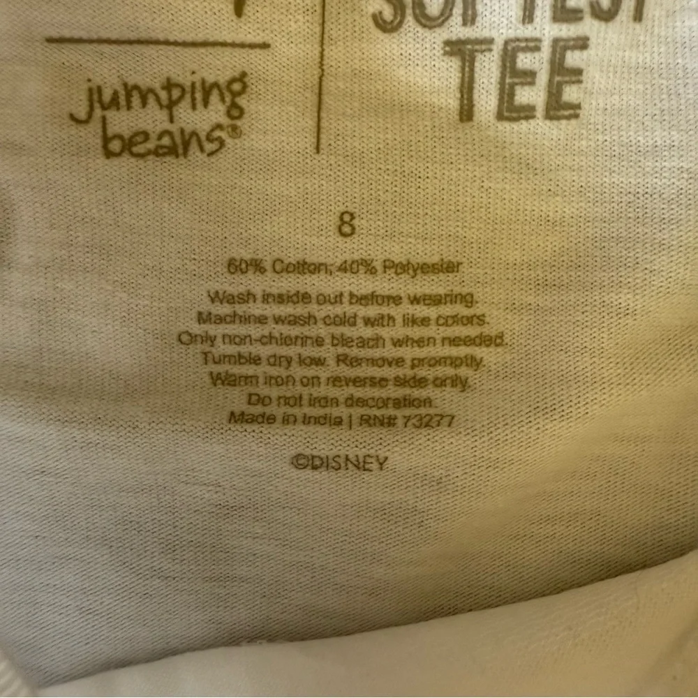Disney Jumping Beans White Long Sleeve Christmas Tee with Mickey Graphic
